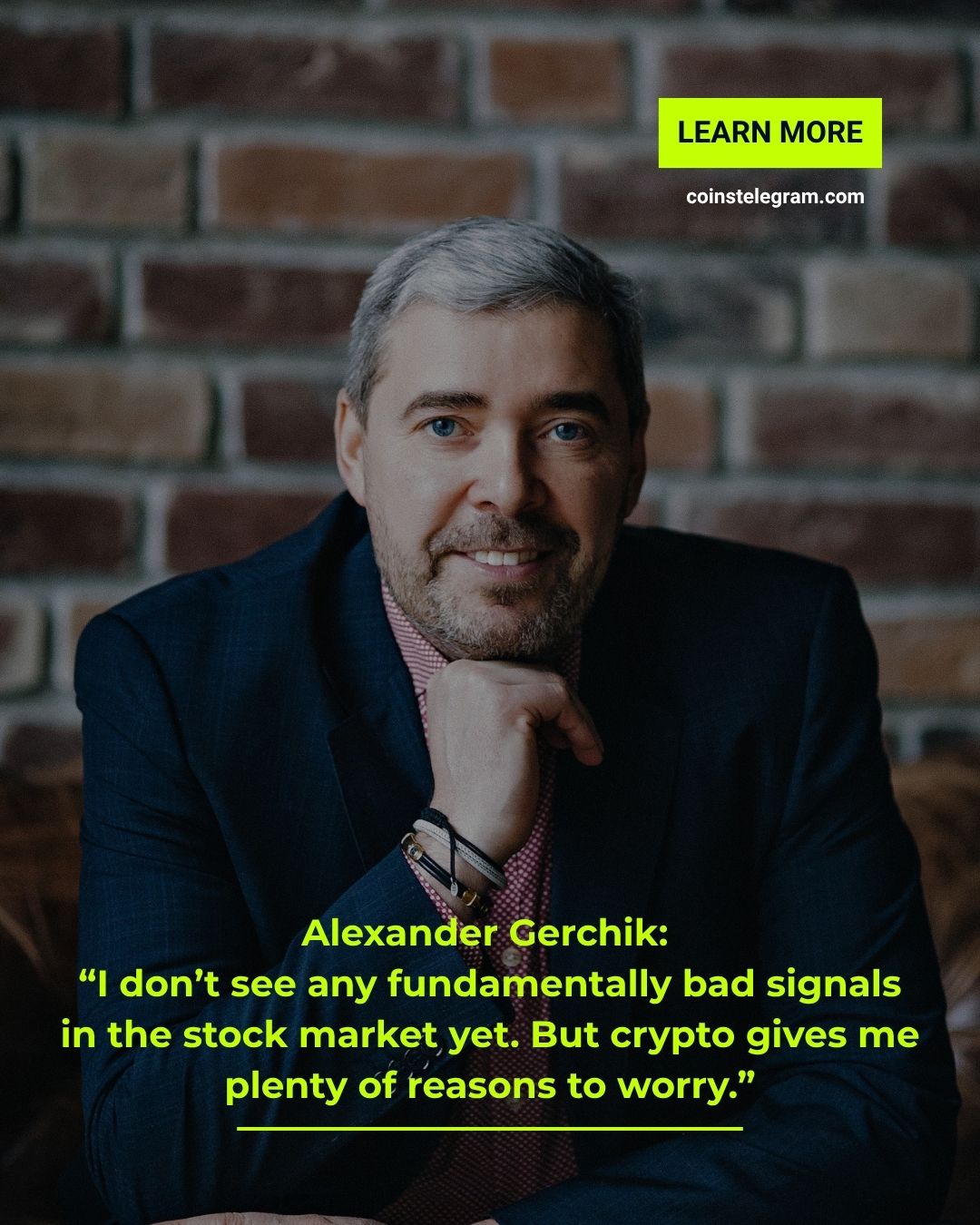 Alexander Gerchik: “I don’t see any fundamentally bad signals in the stock market yet. But crypto gives me plenty of reasons to worry.”